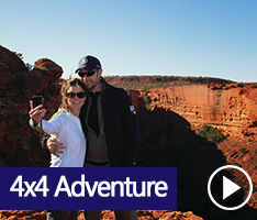 Journey along the Red Centre Way in the Northern Territory, navigating through Uluru (Ayers Rock) and Kata Tjuta (The Olgas), Watarrka National Park (Kings Canyon), West MacDonnell Ranges, Simpson Desert, and Alice Springs.