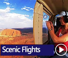 Scenic Flights over Ayers Rock. Your bird’s eye view will take in Uluru and the magnificent red desert, all the way to the striking rock formations of Kata Tjuta, the waterhole Mutitjulu and the surrounding desert; a panorama of breathtaking scenery.