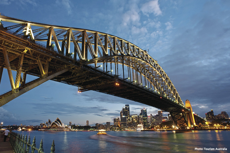 Sydney Harbour Bridge credit Tourism Australia