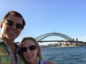 Mark & Brenda's view from their balcony in Sydney