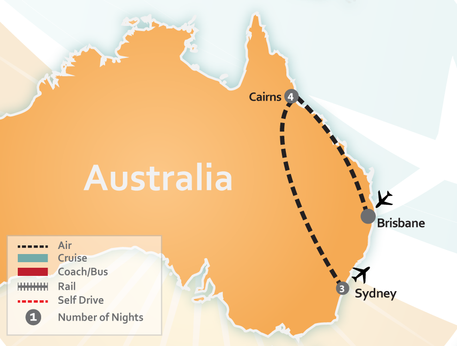 Australia Vacation Deal Map