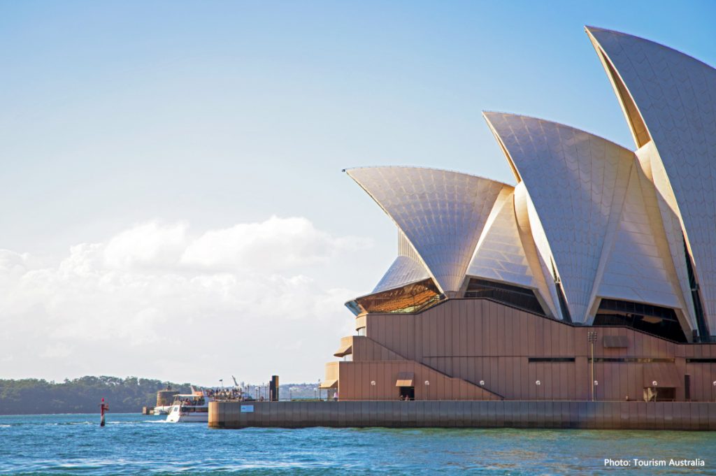 Sydney Opera House Sails credit Tourism Australia