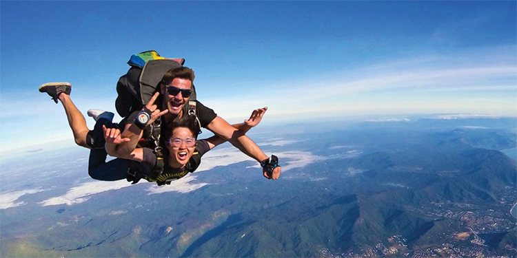 Skydiving over Cairns things to do in Cairns credit Skydive Australia