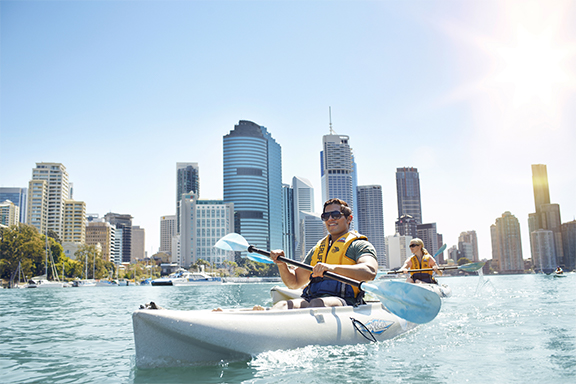 Kayaking in Brisbane credit Brisbane Marketing