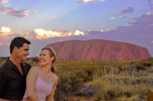 Happy Couple Uluru Kata Tjuta National Park