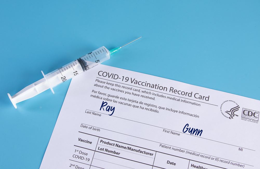 CDC Covid Vaccination Card